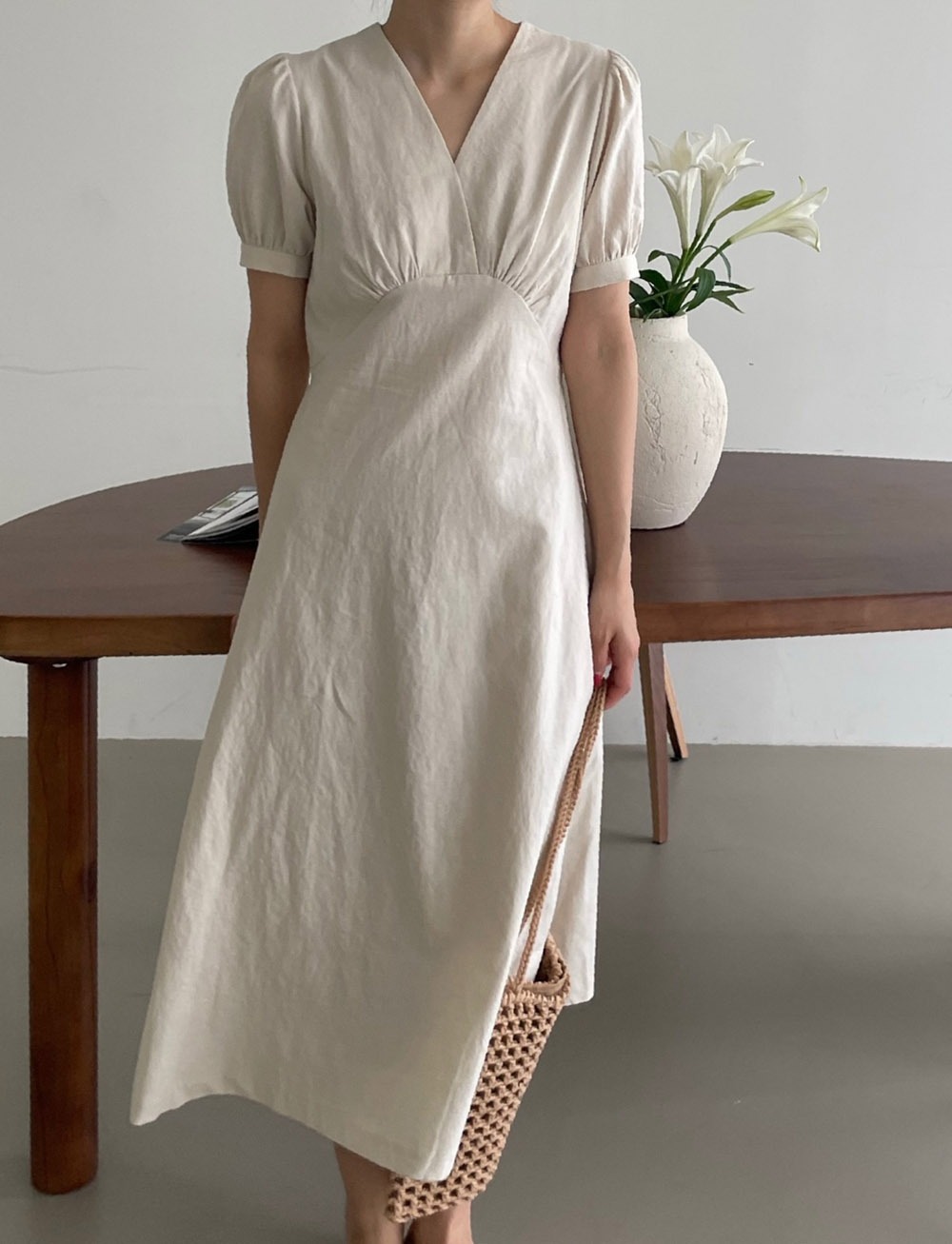 Leia linen dress