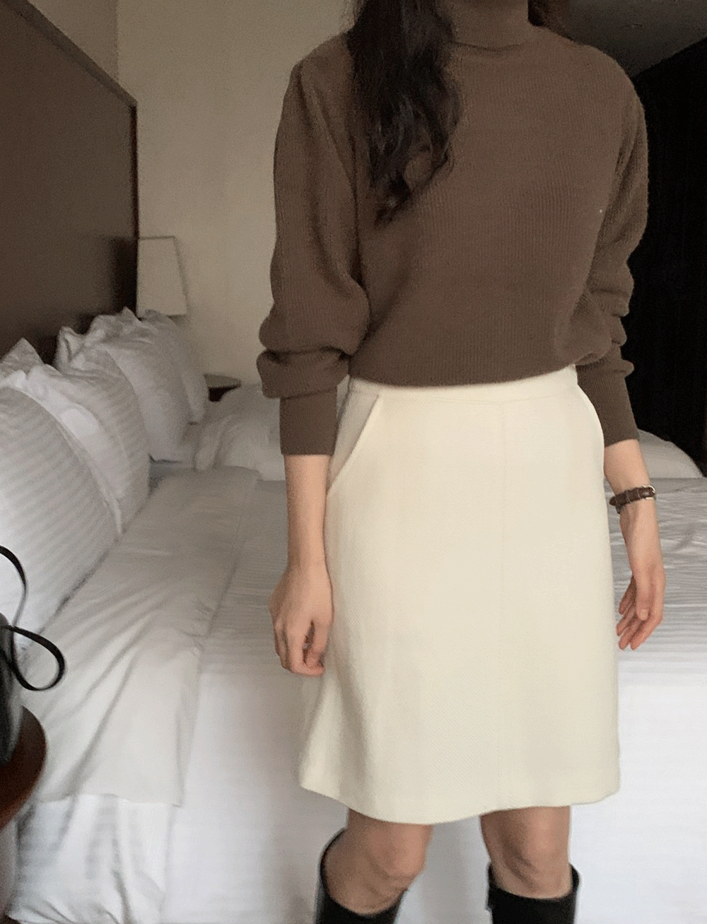 France Midi Wool Skirt