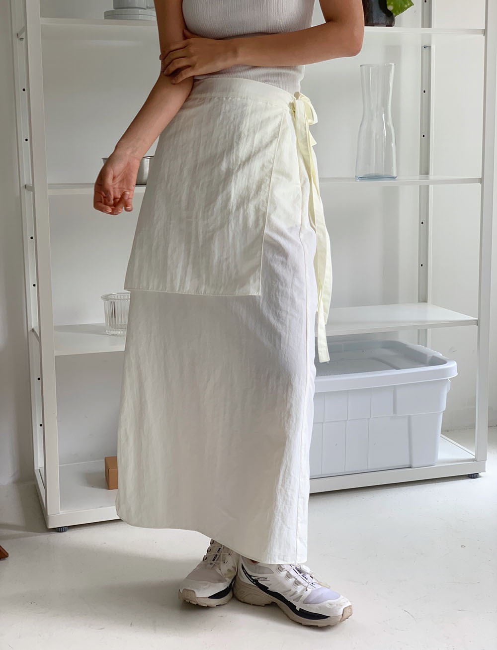 Haruhi double wrap skirt