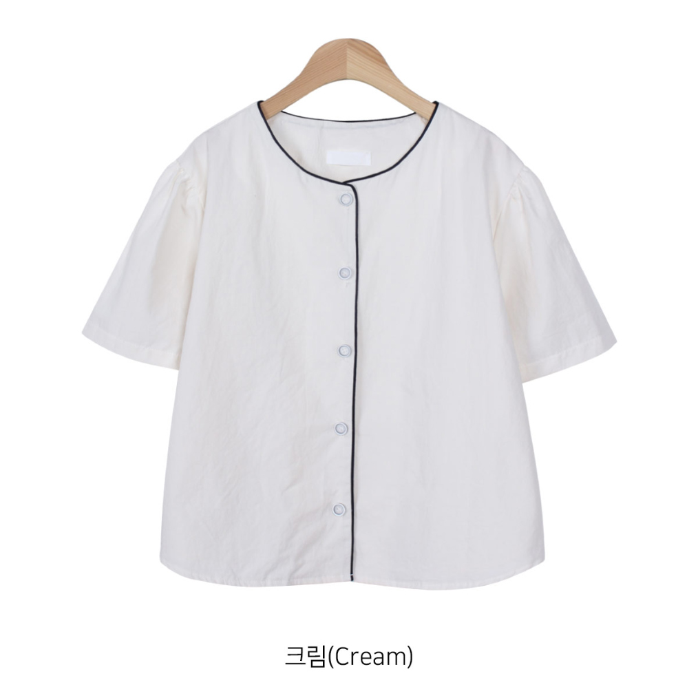 blouse white color image-S48L36