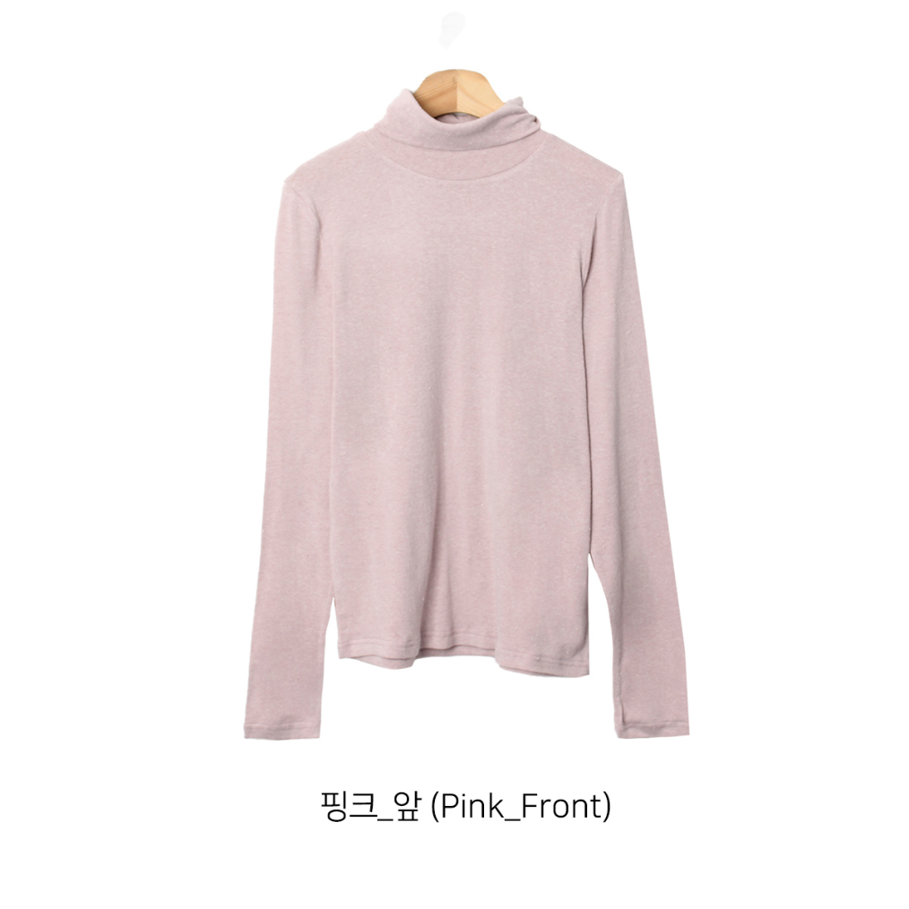 long sleeved tee baby pink color image-S1L52