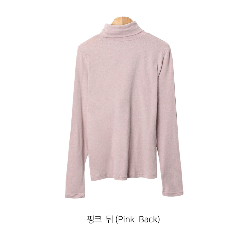 long sleeved tee baby pink color image-S1L53