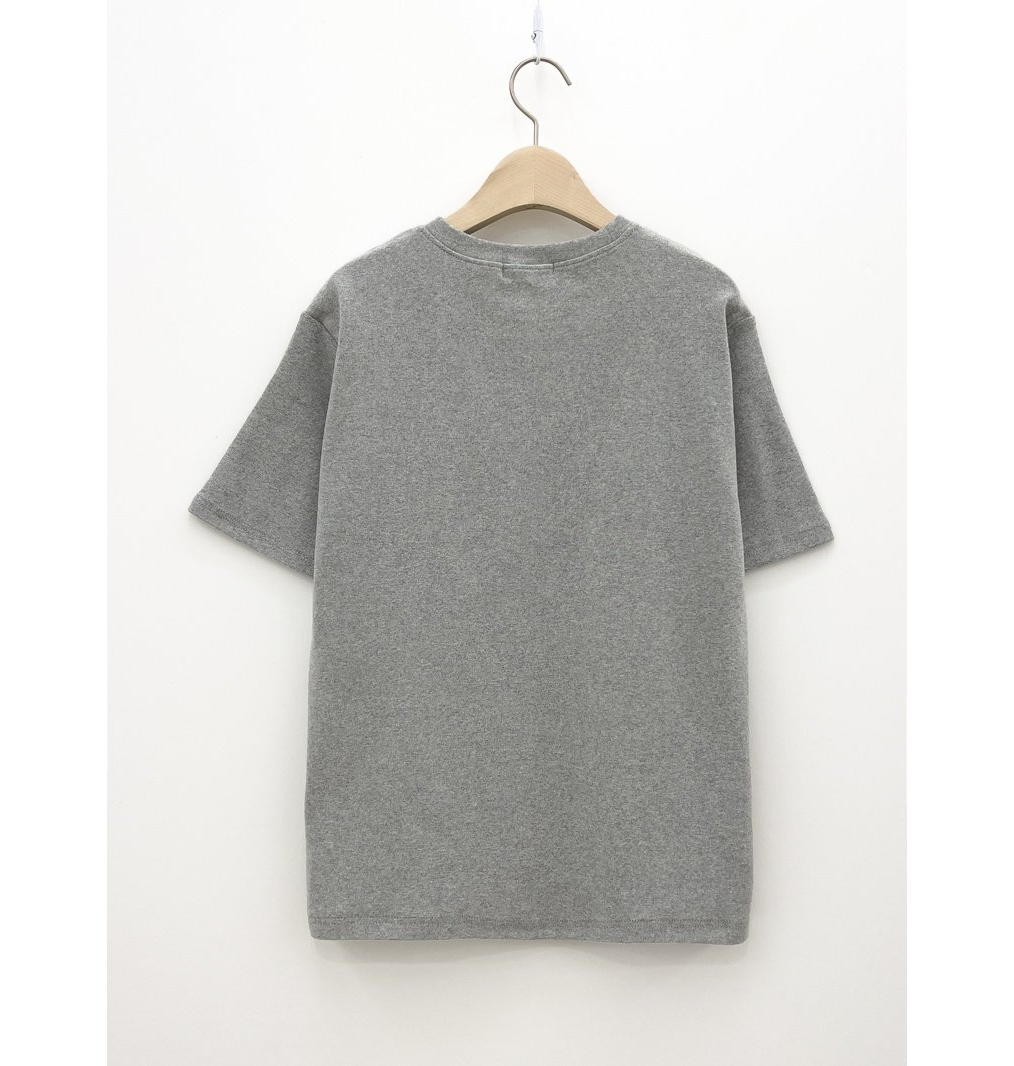 short sleeved tee grey color image-S6L34